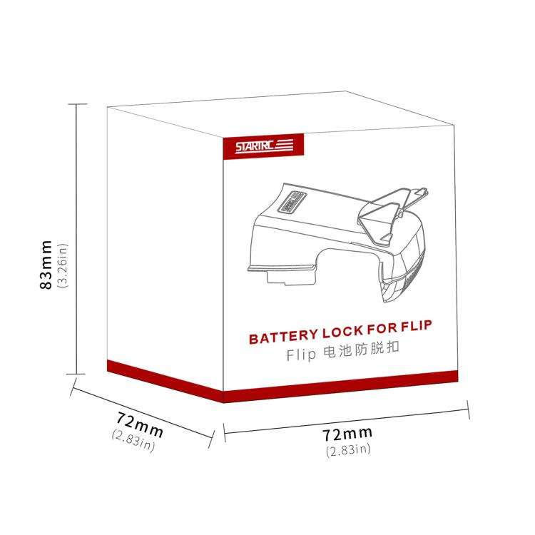 For DJI Flip STARTRC Battery Quick-release Flying Tail Cover (Grey)
