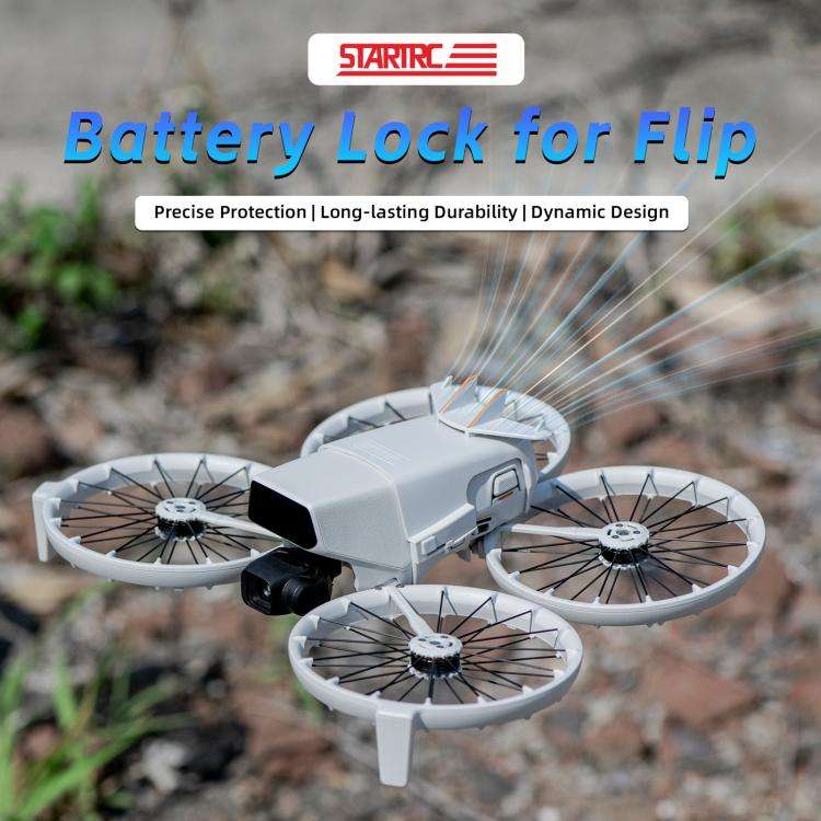 For DJI Flip STARTRC Battery Quick-release Flying Tail Cover (Grey)