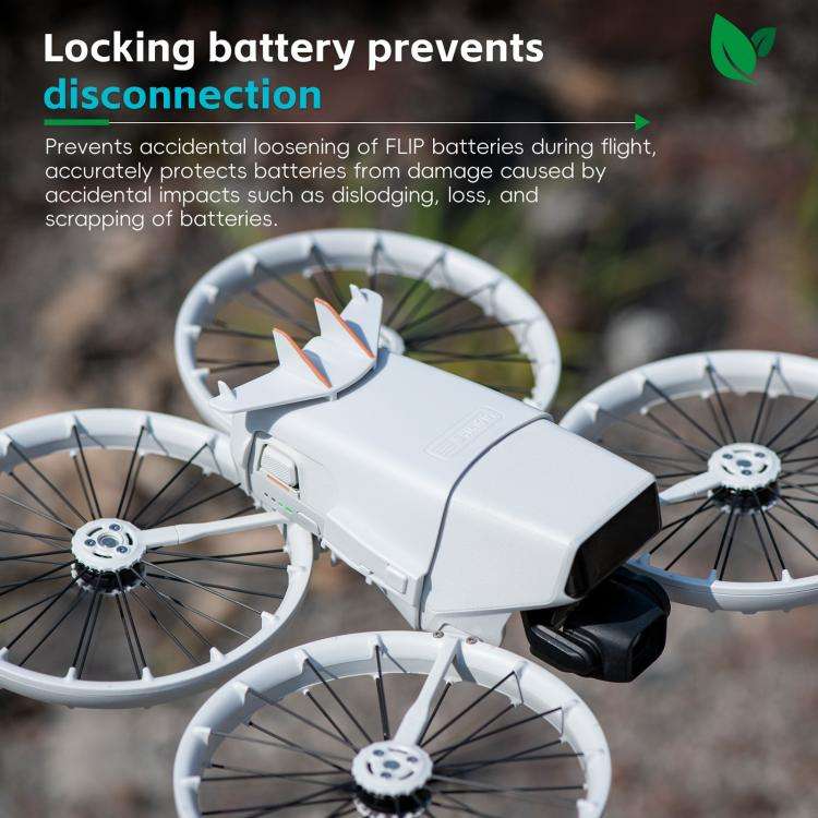 For DJI Flip STARTRC Battery Quick-release Flying Tail Cover (Grey)