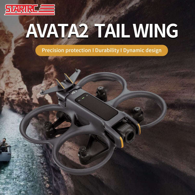 For DJI Avata 2 STARTRC Battery Quick-release Flying Tail Cover (Black)