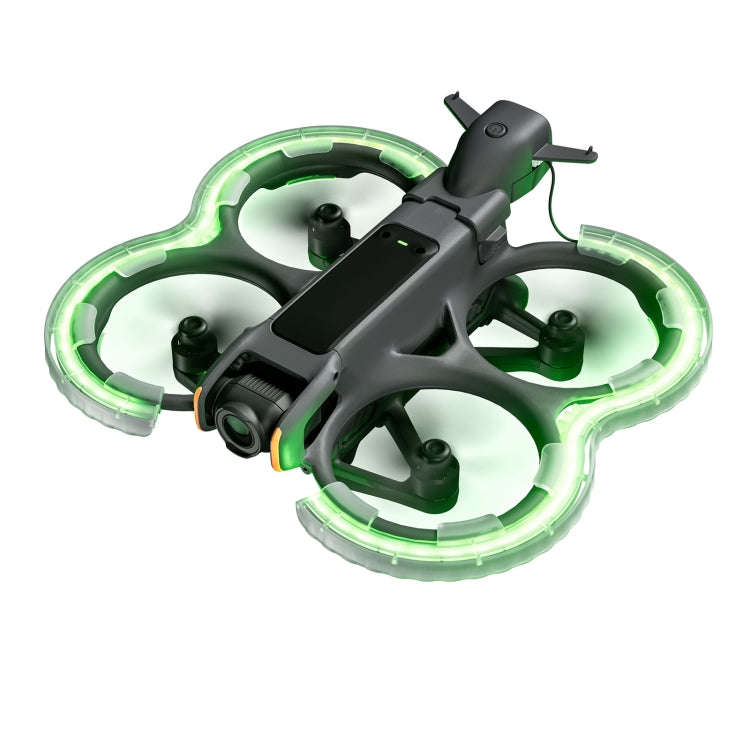 For DJI Avata 2 STARTRC Drone LED Propeller Protective Guard Anti-collision Ring (Transparent)