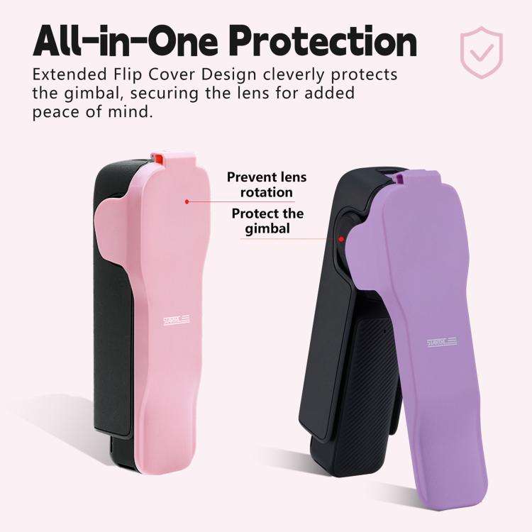 For DJI Osmo Pocket 3 STARTRC Storage Box Protective Case with Lanyard (Pink)