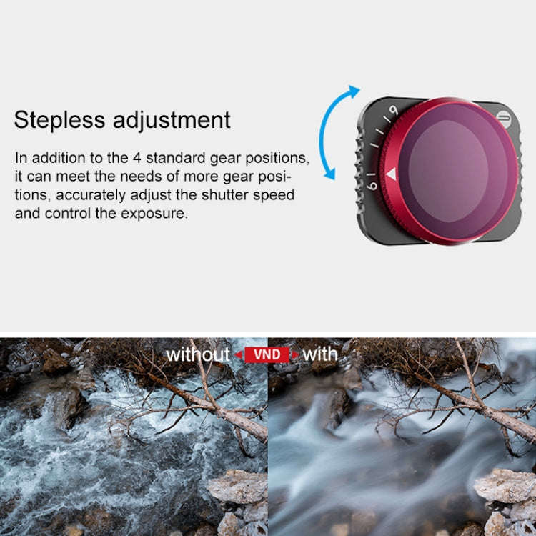 PGYTECH P-16A-041 VND-6-9 Gears Lens Filter for DJI Mavic Air 2 Drone Accessories