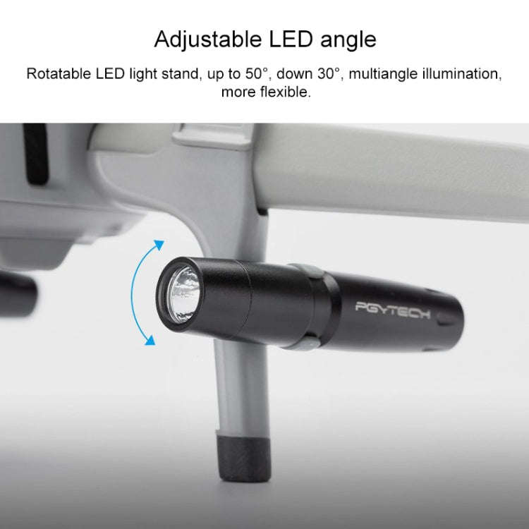 PGYTECH P-16A-038 Portable Heightened Landing Gear Extensions Rack LED Headlamp Set for DJI Mavic...