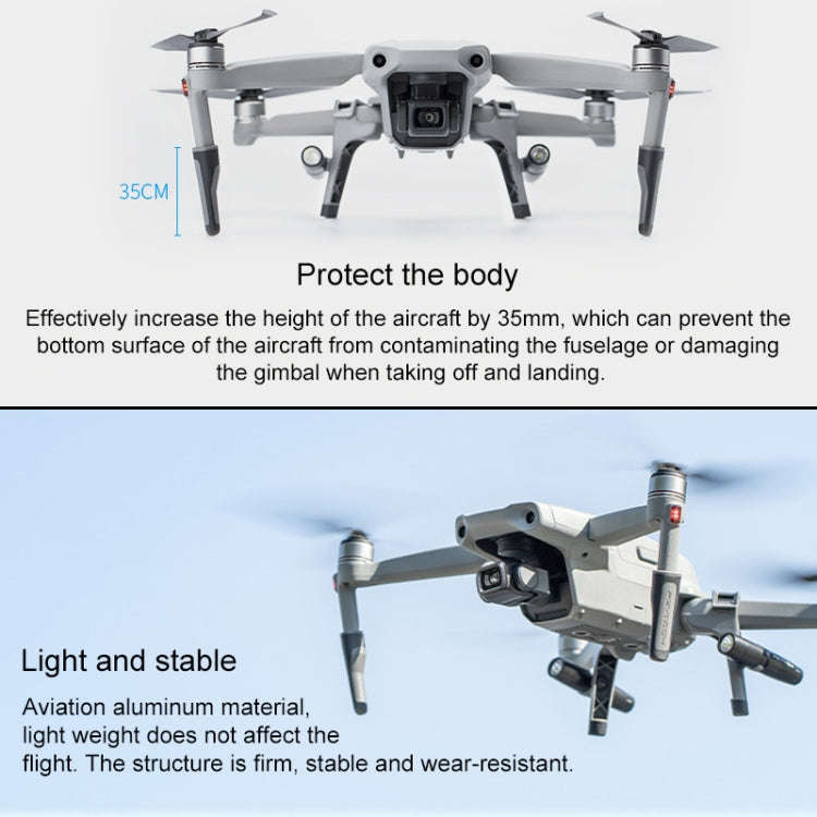 PGYTECH P-16A-038 Portable Heightened Landing Gear Extensions Rack LED Headlamp Set for DJI Mavic...