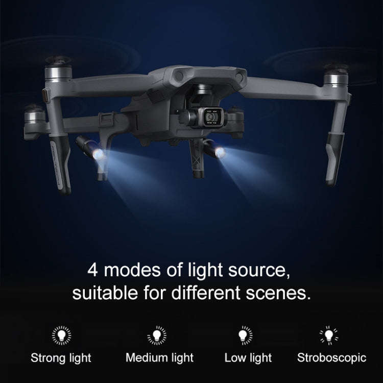 PGYTECH P-16A-038 Portable Heightened Landing Gear Extensions Rack LED Headlamp Set for DJI Mavic...