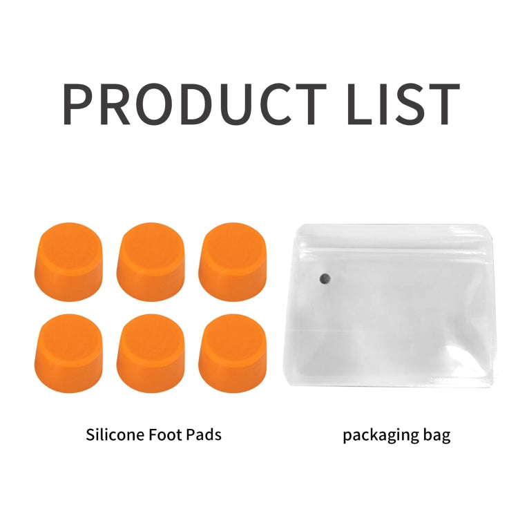 For DJI Avata 2 STARTRC Silicone Feet Pad (Orange)