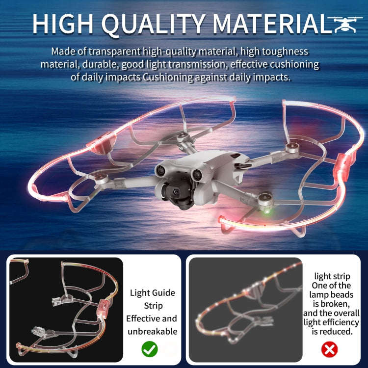 For DJI Mini 3 / Mini 3 Pro STARTRC Drone LED Propeller Protective Guard Anti-collision Ring (Tra...