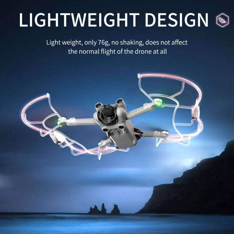 For DJI Mini 3 / Mini 3 Pro STARTRC Drone LED Propeller Protective Guard Anti-collision Ring (Tra...