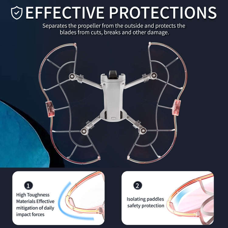 For DJI Mini 3 / Mini 3 Pro STARTRC Drone LED Propeller Protective Guard Anti-collision Ring (Tra...