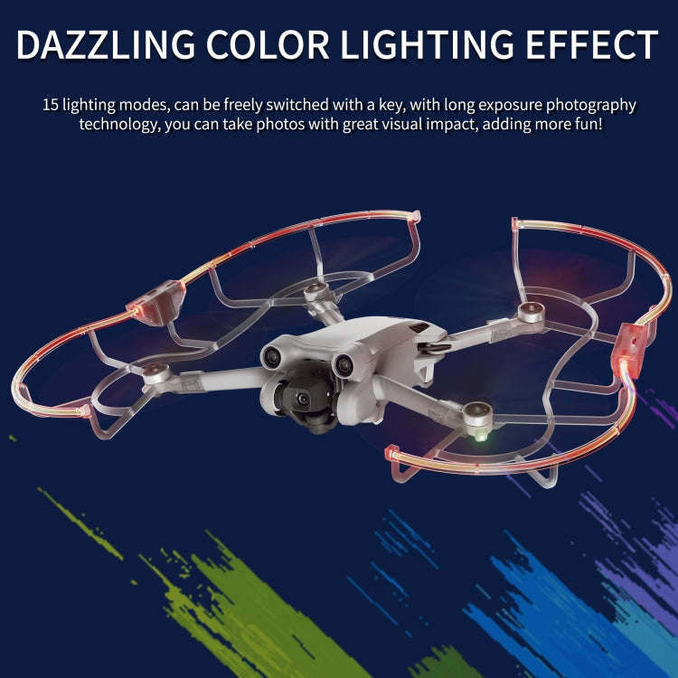 For DJI Mini 3 / Mini 3 Pro STARTRC Drone LED Propeller Protective Guard Anti-collision Ring (Tra...