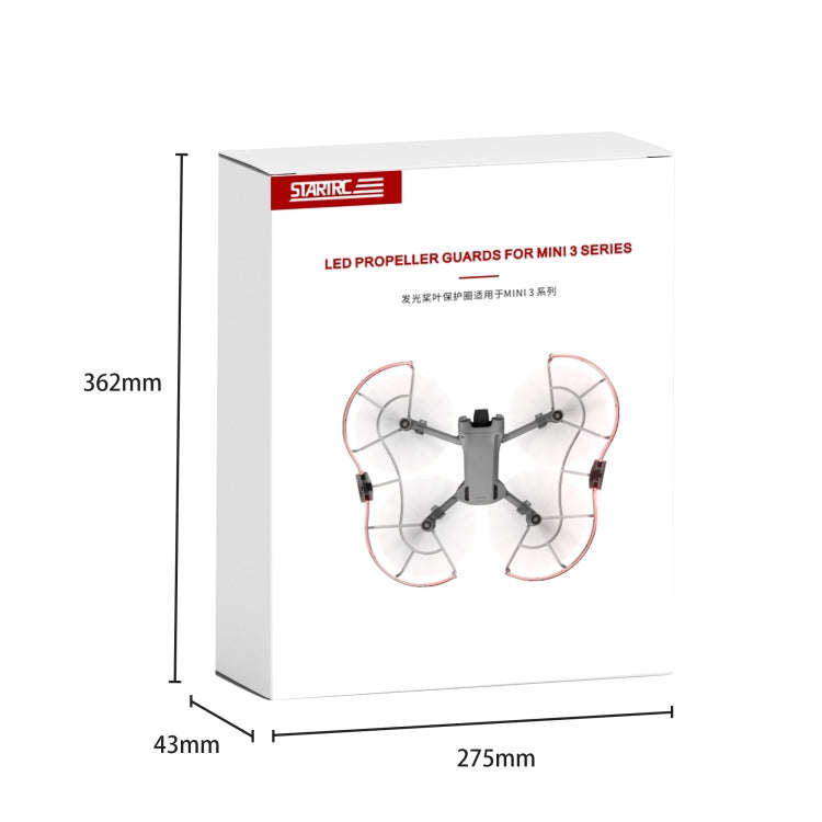 For DJI Mini 3 / Mini 3 Pro STARTRC Drone LED Propeller Protective Guard Anti-collision Ring (Tra...