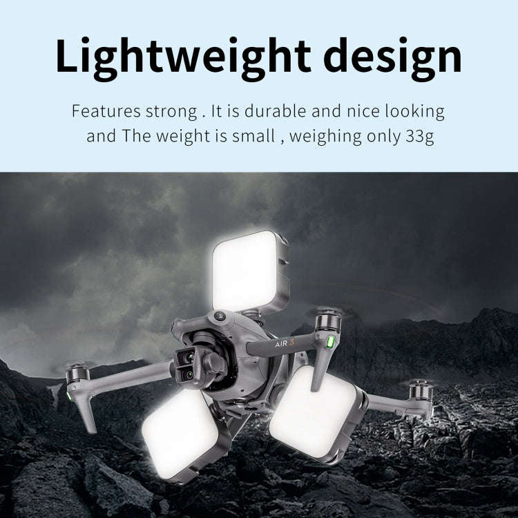 For DJI Air 3 STARTRC Night Navigation Light Speaker Expansion Mount (Grey)