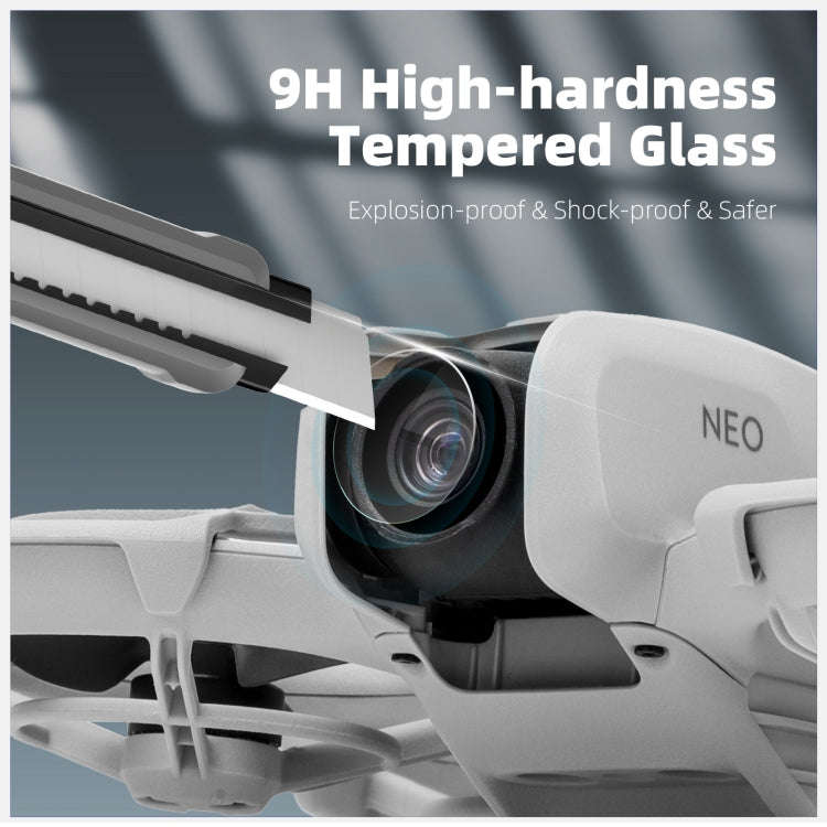 For DJI Neo Sunnylife 2pcs Tempered Glass Drone Lens Film (Transparent)