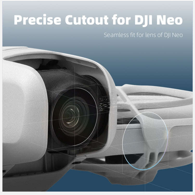 For DJI Neo Sunnylife 2pcs Tempered Glass Drone Lens Film (Transparent)