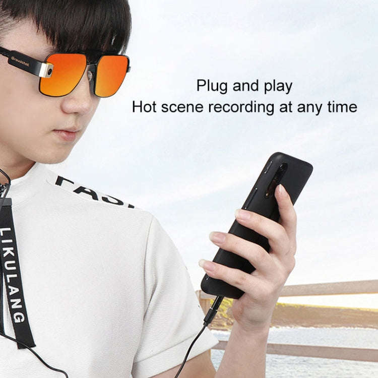 Groudchat JP1DV1 1080P HD Smart Camera Mobile Phone USB Live Camera for Glasses Legs, Built-in So...