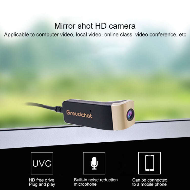 Groudchat JP1DV1 1080P HD Smart Camera Mobile Phone USB Live Camera for Glasses Legs, Built-in So...