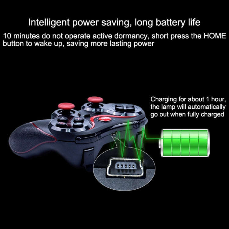 C8 Bluetooth Gaming Controller Grip Game Pad, For Android / iOS  / PC / PS3