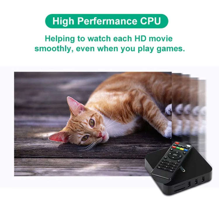 MXQ Pro 5G 1280 x 720 Full HD Media Player 1GB+8GB RK30Board Quad Core Android 7.1 TV Box with Re...