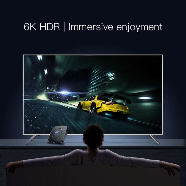 6K UHD Smart TV Box, Android 10.0, Allwinner H616 Quad Core, 4GB+32GB,US Plug