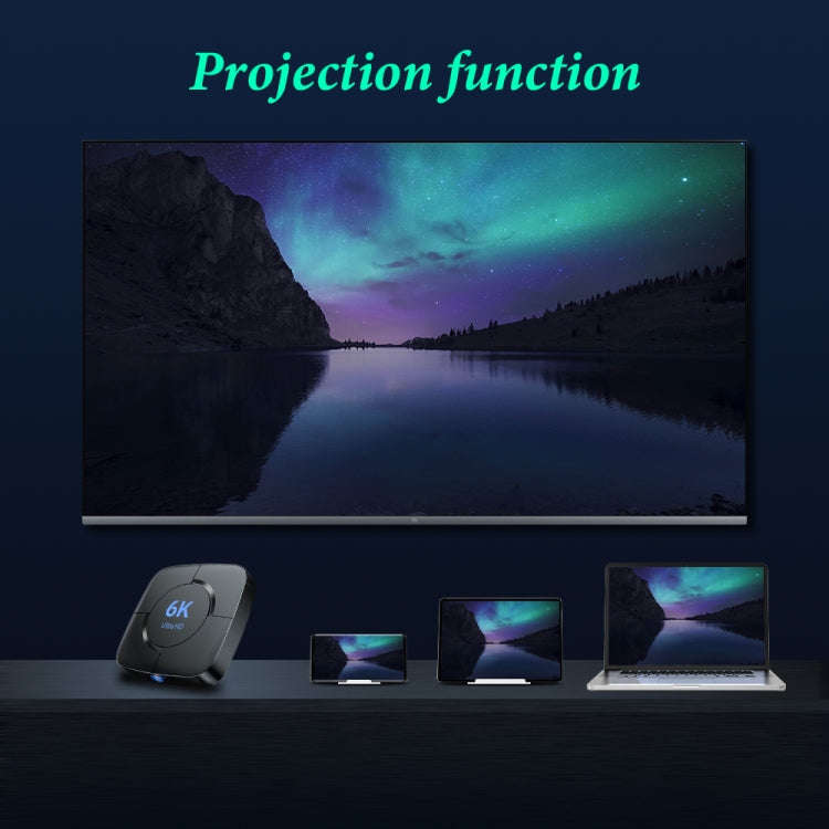 6K UHD Smart TV Box, Android 10.0, Allwinner H616 Quad Core, 4GB+32GB,US Plug