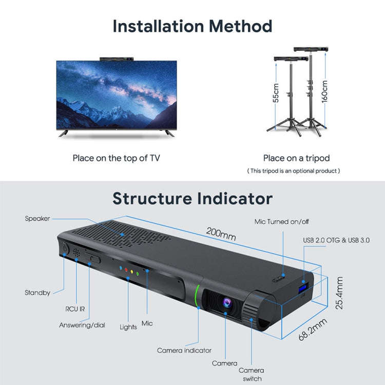 MECOOL KA2 Video Calling on TV Android 10.0 Smart TV Box with Remote Control, Amlogic S905X4 Quad...