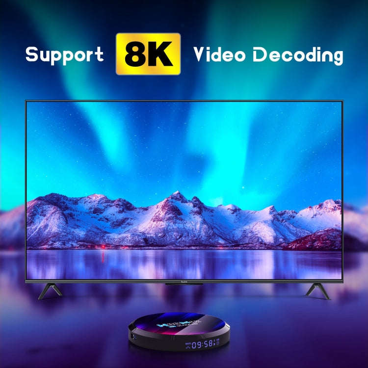 H96 Max 8K Ultra HD Smart TV Box Android 13.0 Media Player with Remote Control, RK3528 Quad-Core,...
