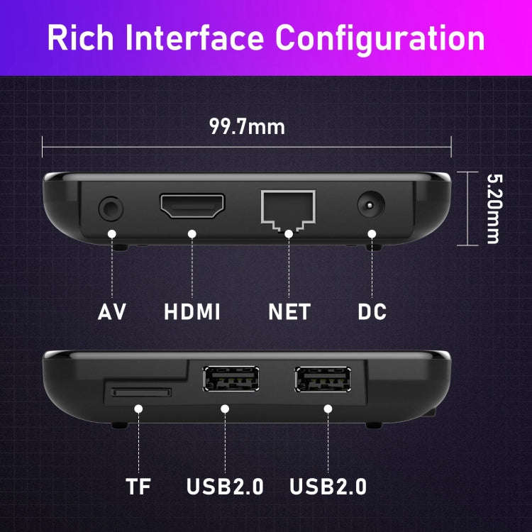 H96 Max W2 4K Ultra HD Android 11.0 Smart TV Box with Remote Control, Amlogic S905W2 Quad-Core, 4...