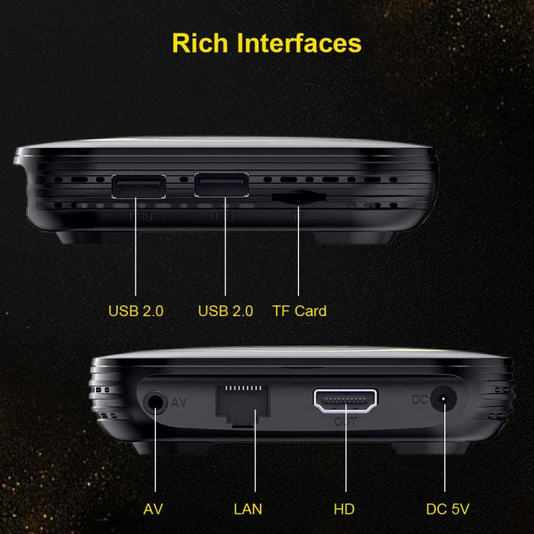 HK1 RBOX-H8S 4K Ultra HD Android 12.0 Smart TV Box with Remote Control, Allwinner H618 Quad-Core,...