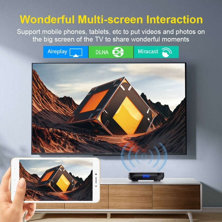 HK1 RBOX-H8S 4K Ultra HD Android 12.0 Smart TV Box with Remote Control, Allwinner H618 Quad-Core,...
