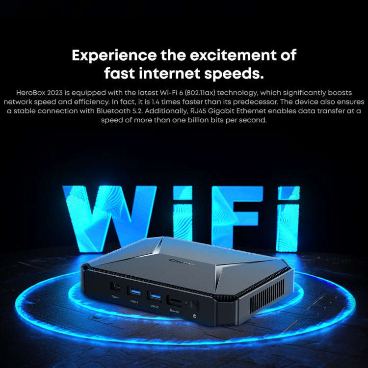 CHIWI HeroBox Mini PC, Windows 11, Intel Celeron N100 Quad Core up to 2.8 GHz, 8GB+256GB, Support...