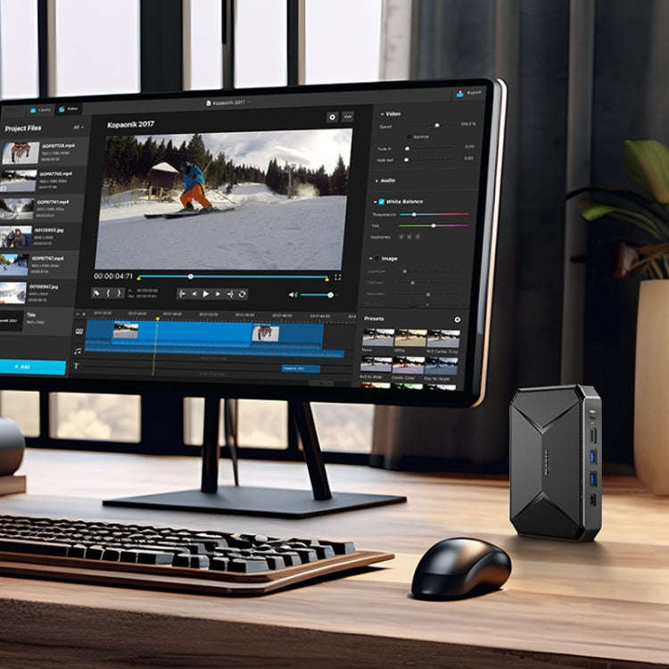 CHIWI HeroBox Mini PC, Windows 11, Intel Celeron N100 Quad Core up to 2.8 GHz, 8GB+256GB, Support...