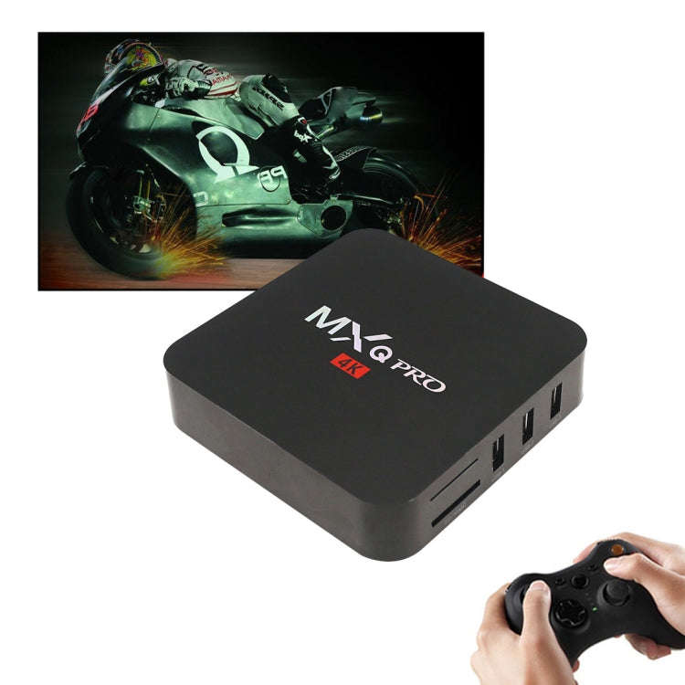 MXQ PROi 1080P 4K HD Smart TV BOX with Remote Controller, Android 7.1 S905W Quad Core Cortex-A53 ...