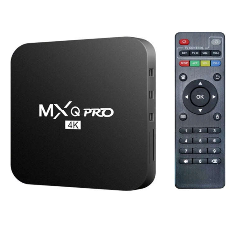 MXQ Pro 4K TV Box Rockchip RK3228A Quad Core CPU Android 7.1, 1GB+8GB wtih Remote Control, UK Plug