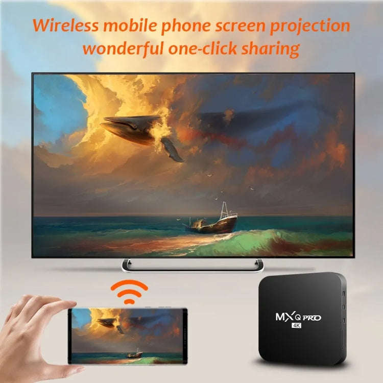 MXQ Pro 4K TV Box Rockchip RK3228A Quad Core CPU Android 7.1, 1GB+8GB wtih Remote Control, UK Plug