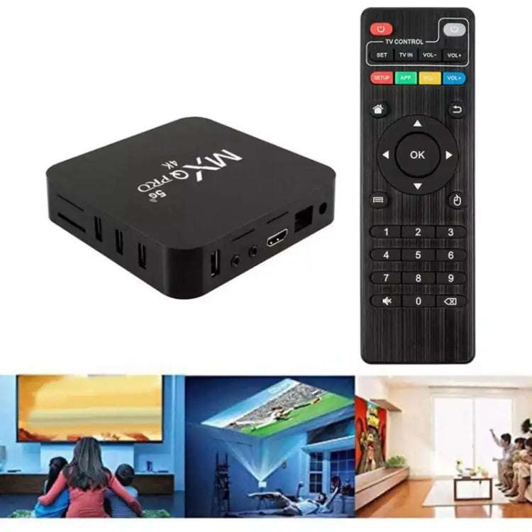 MXQ Pro 4K TV Box Rockchip RK3228A Quad Core CPU Android 7.1, 1GB+8GB wtih Remote Control, UK Plug