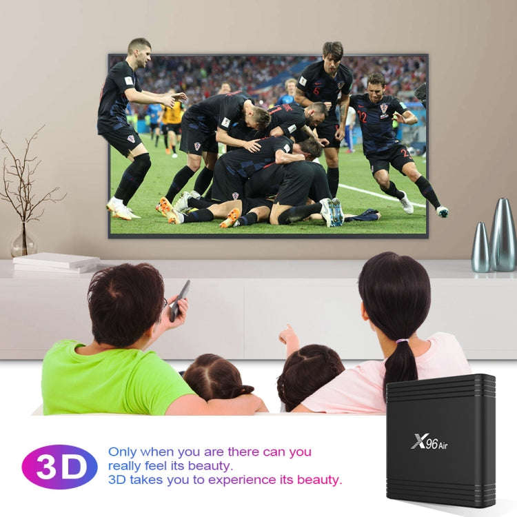 X96 Air 8K Smart TV BOX Android 9.0 Media Player with Remote Control, Quad-core Amlogic S905X3, R...