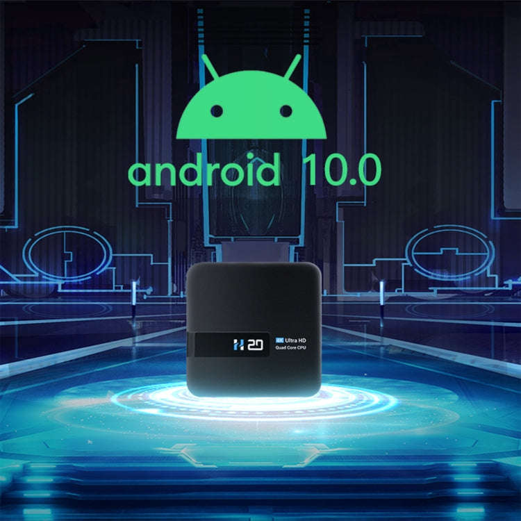 H20 4K Smart TV BOX Android 10.0 Media Player with Remote Control, Quad Core RK3228A, RAM: 1GB, R...
