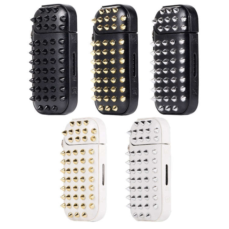IQOS Silver Rivet Style Electronic Cigarette Protective Case for Series 3 & 2(Black)