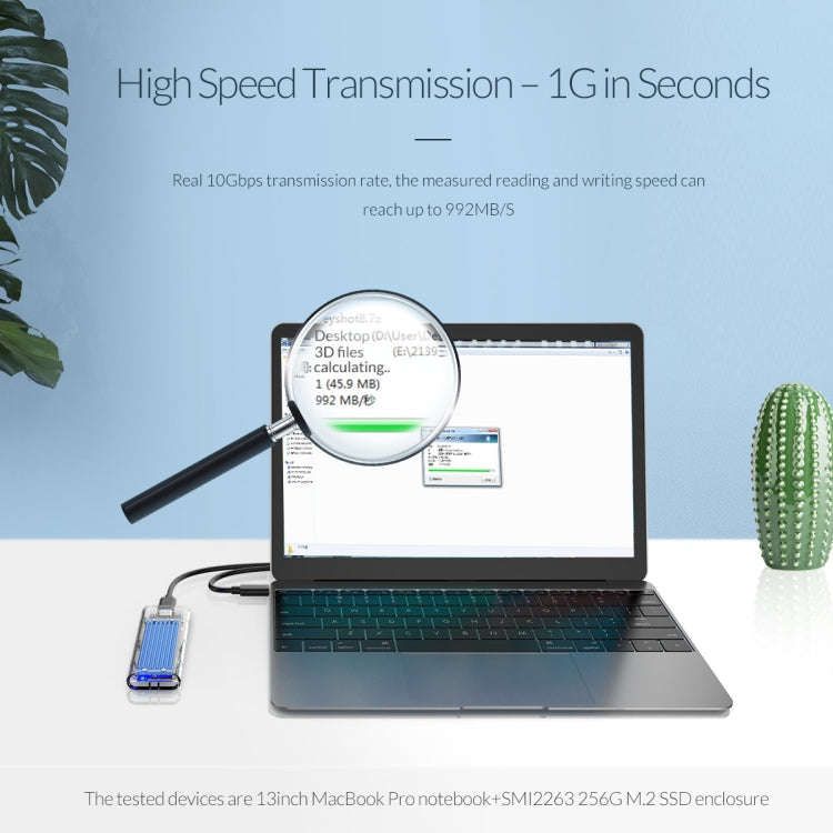 ORICO TCM2-C3 NVMe M.2 SSD Enclosure (10Gbps)(Red)