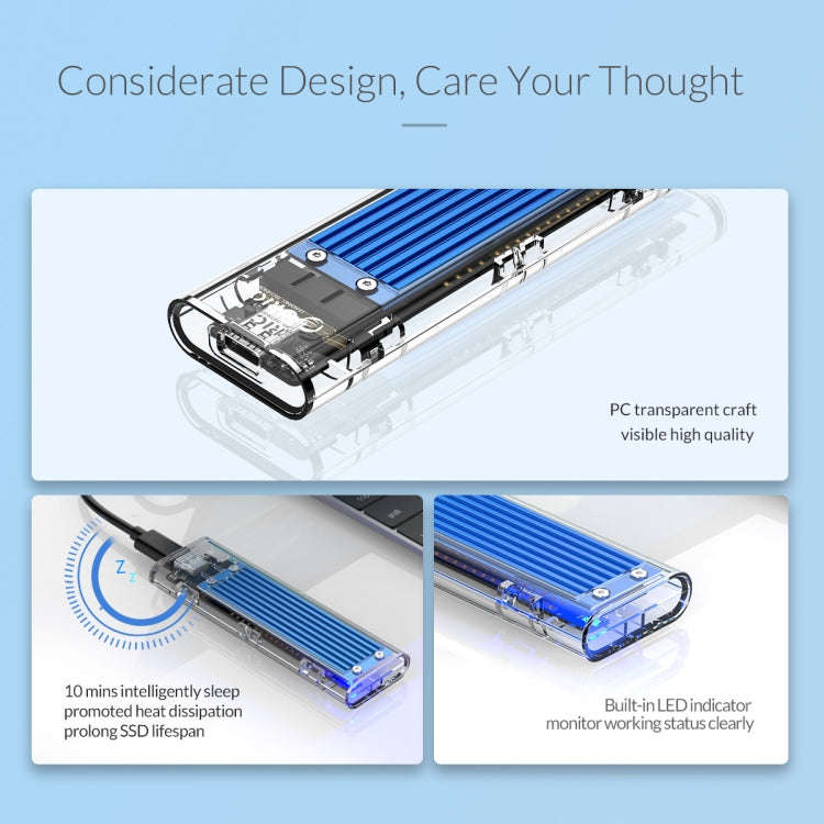 ORICO TCM2-C3 NVMe M.2 SSD Enclosure (10Gbps)(Red)