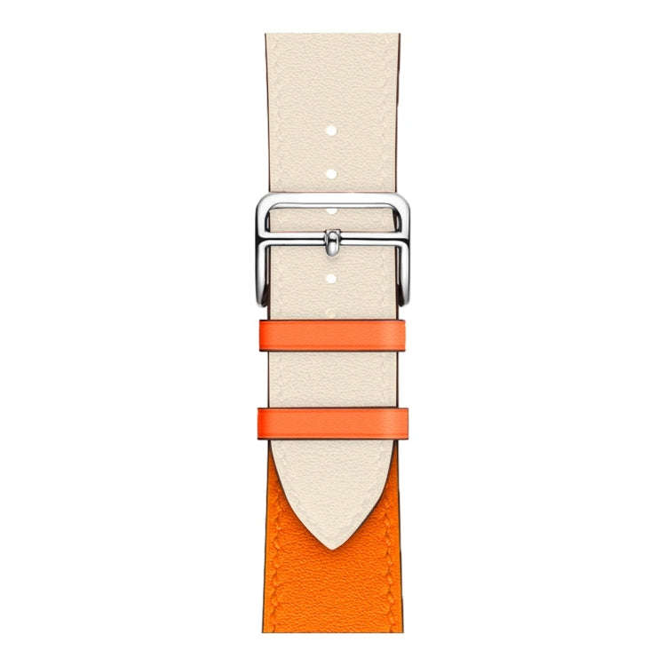 Two Color Single Loop Leather Wrist Strap Watch Band for Apple Watch Series 3 & 2 & 1 42mm, Color...