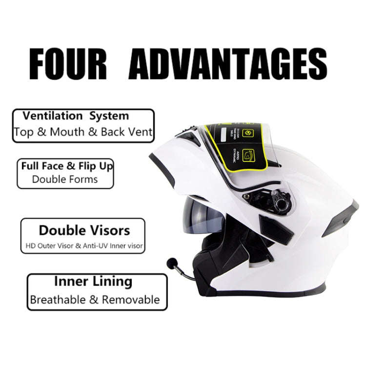 Soman 955 Skyeye Motorcycle Full / Open Face Bluetooth Helmet Headset Full Face, Supports Answer ...