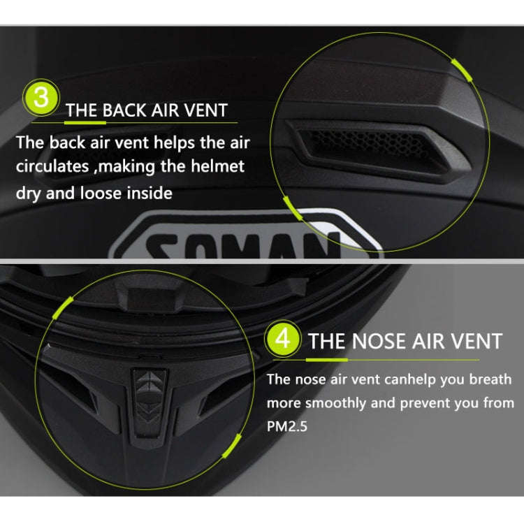 Soman 955 Skyeye Motorcycle Full / Open Face Bluetooth Helmet Headset Full Face, Supports Answer ...