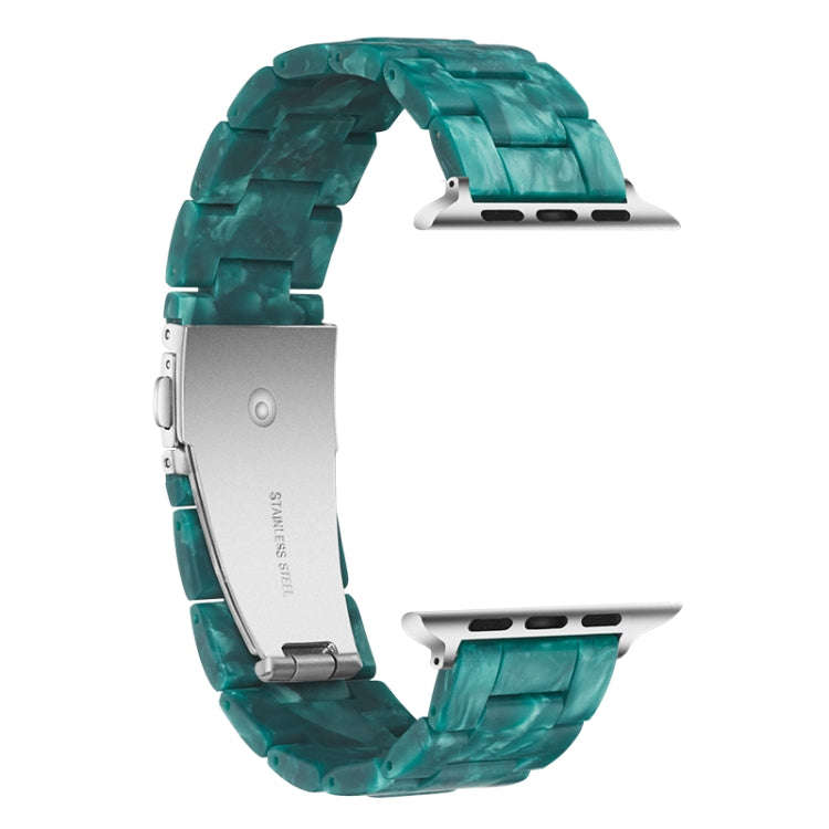 Simple Fashion Resin Watch Band for Apple Watch Series 5 & 4 40mm & Series 3 & 2 & 1 38mm(Dumb Gr...