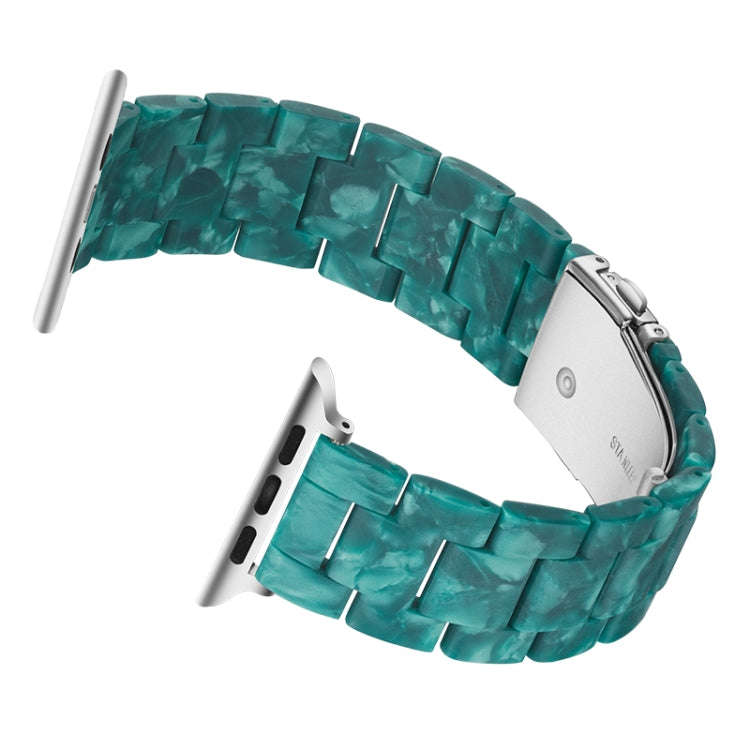 Simple Fashion Resin Watch Band for Apple Watch Series 5 & 4 40mm & Series 3 & 2 & 1 38mm(Dumb Gr...