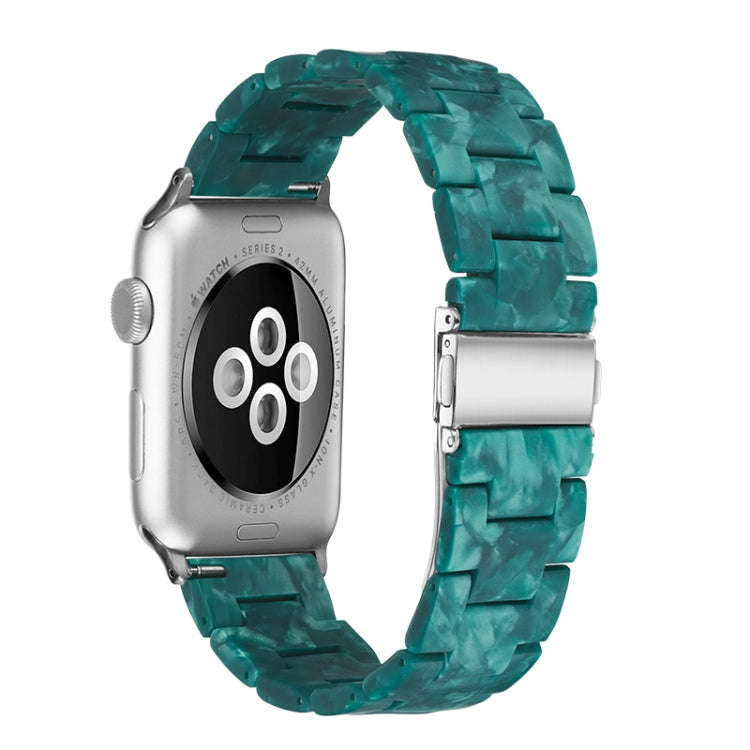 Simple Fashion Resin Watch Band for Apple Watch Series 5 & 4 40mm & Series 3 & 2 & 1 38mm(Dumb Gr...