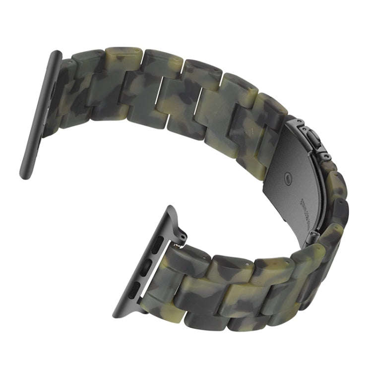 Simple Fashion Resin Watch Band for Apple Watch Series 5 & 4 40mm & Series 3 & 2 & 1 38mm(Dumb Ar...