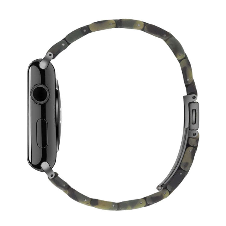 Simple Fashion Resin Watch Band for Apple Watch Series 5 & 4 44mm & Series 3 & 2 & 1 42mm(Dumb Ar...