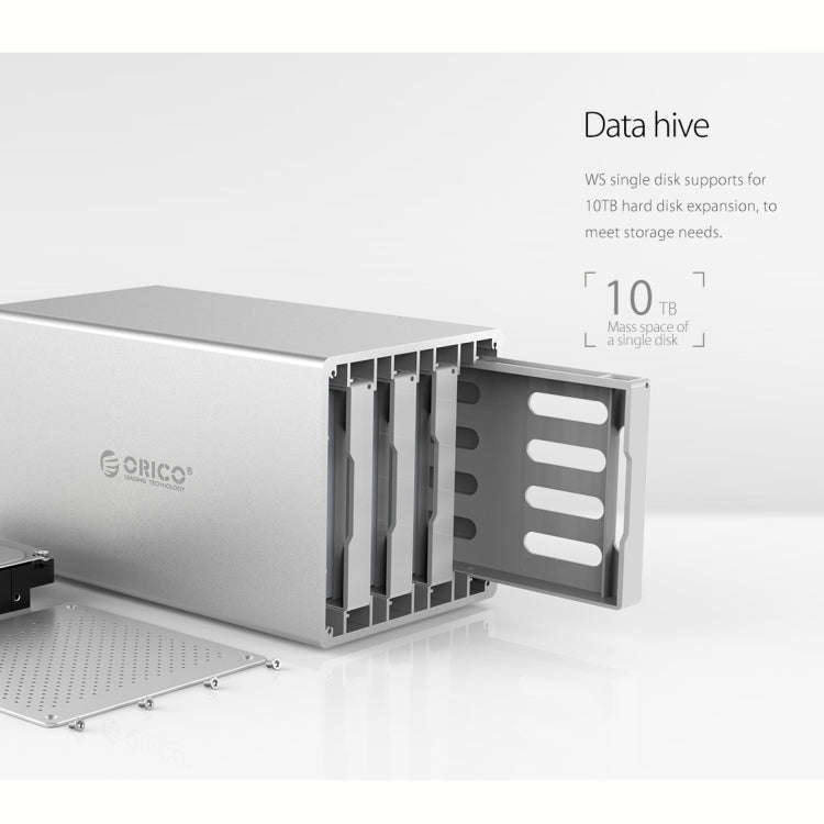 ORICO Honeycomb Series WS200RC3 SATA 3.5 inch USB 3.1 USB-C / Type-C Dual Bays Aluminum Alloy HDD...